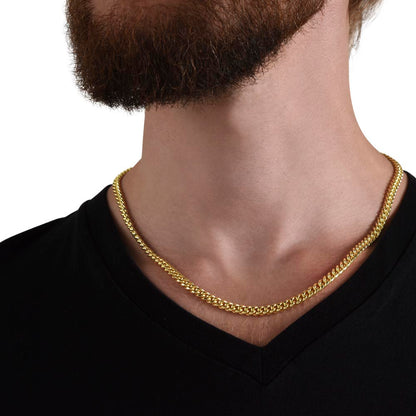 Cuban-Link Chain + Cigar Art Portrait